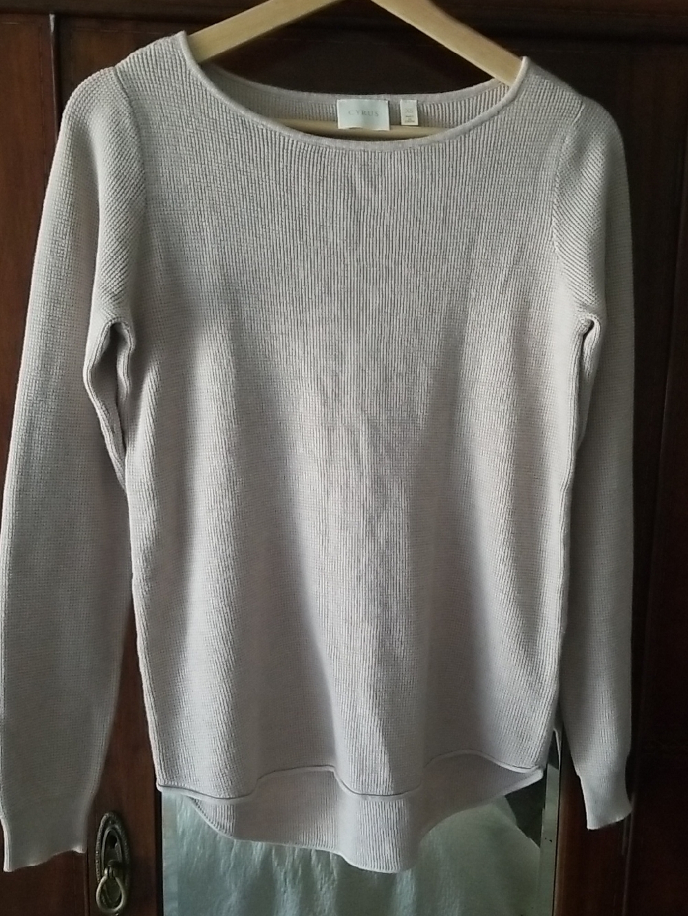 NEW! Cyrus Women's Crewneck Sweater in Light Taupe
